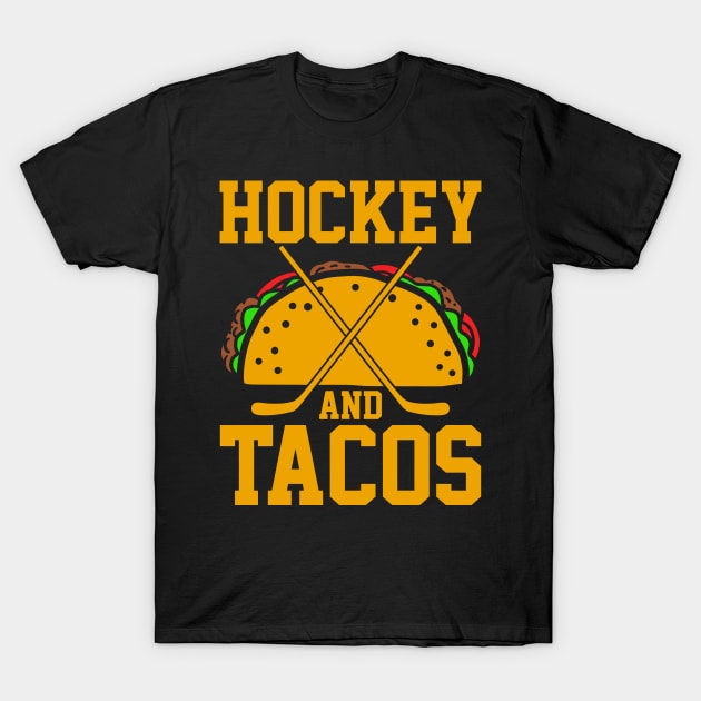 Hockey Taco Hockey Player Mexican T-Shirt by KAWAIITEE